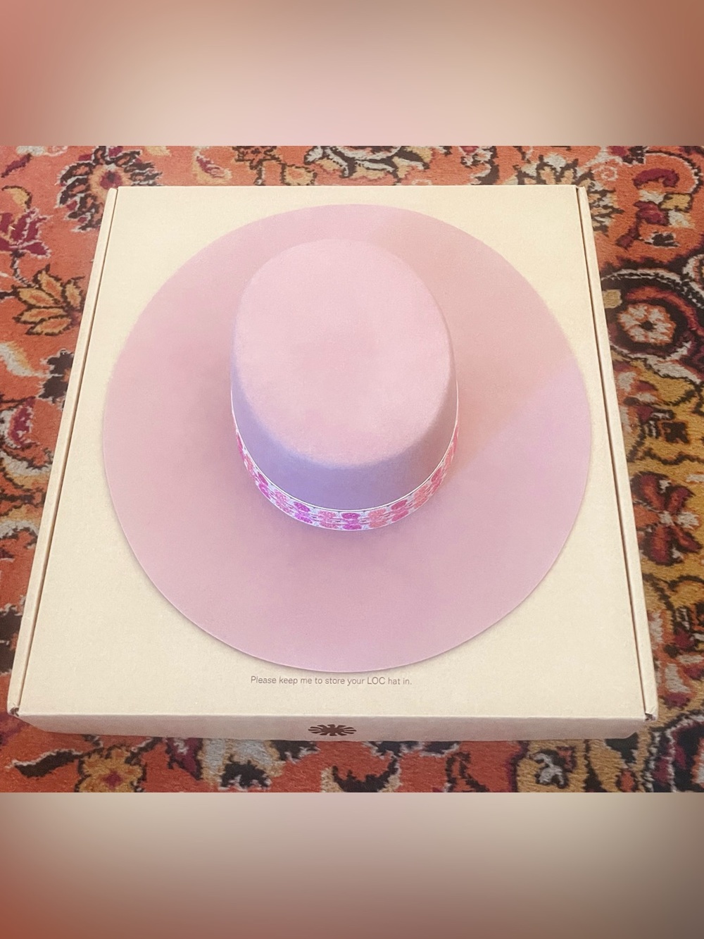 Brand New Lack of Color Floral Fedora Hat - Picture 10 of 15